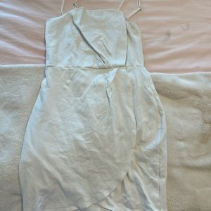 white mini dress
